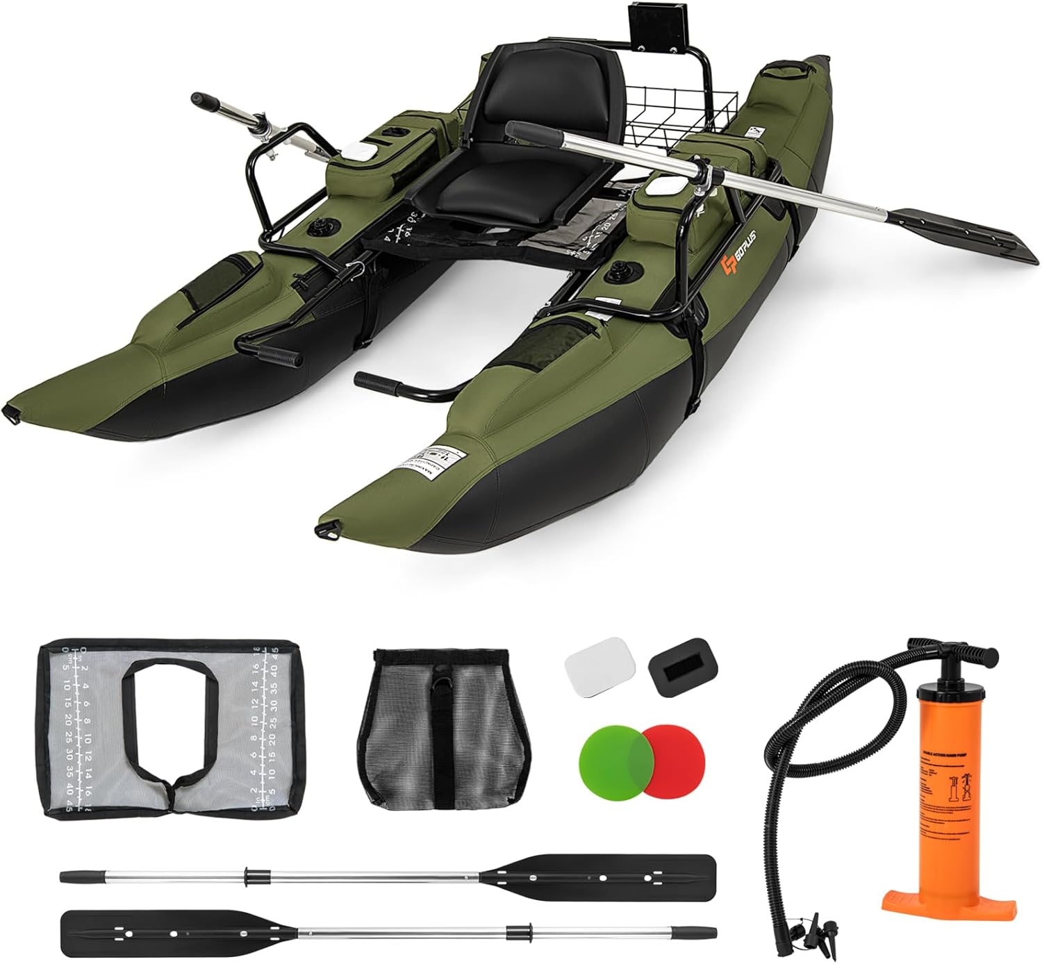 Fishing Boat Paddle - Dmuchana łódka brzuszna dla dorosłych ze