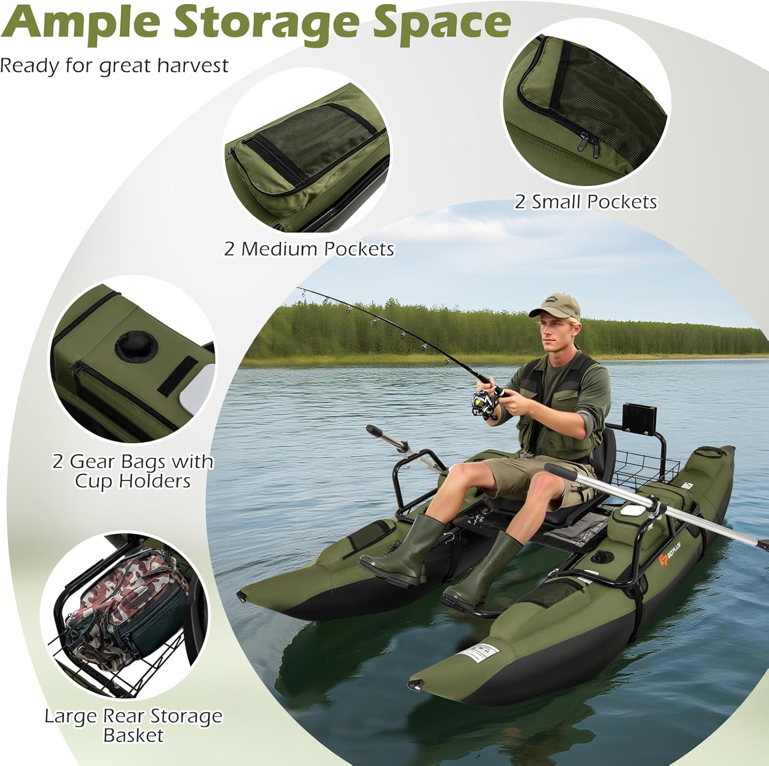 Dmuchana łódka brzuszna dla do – Fishing Boat Paddle recenzja i cena