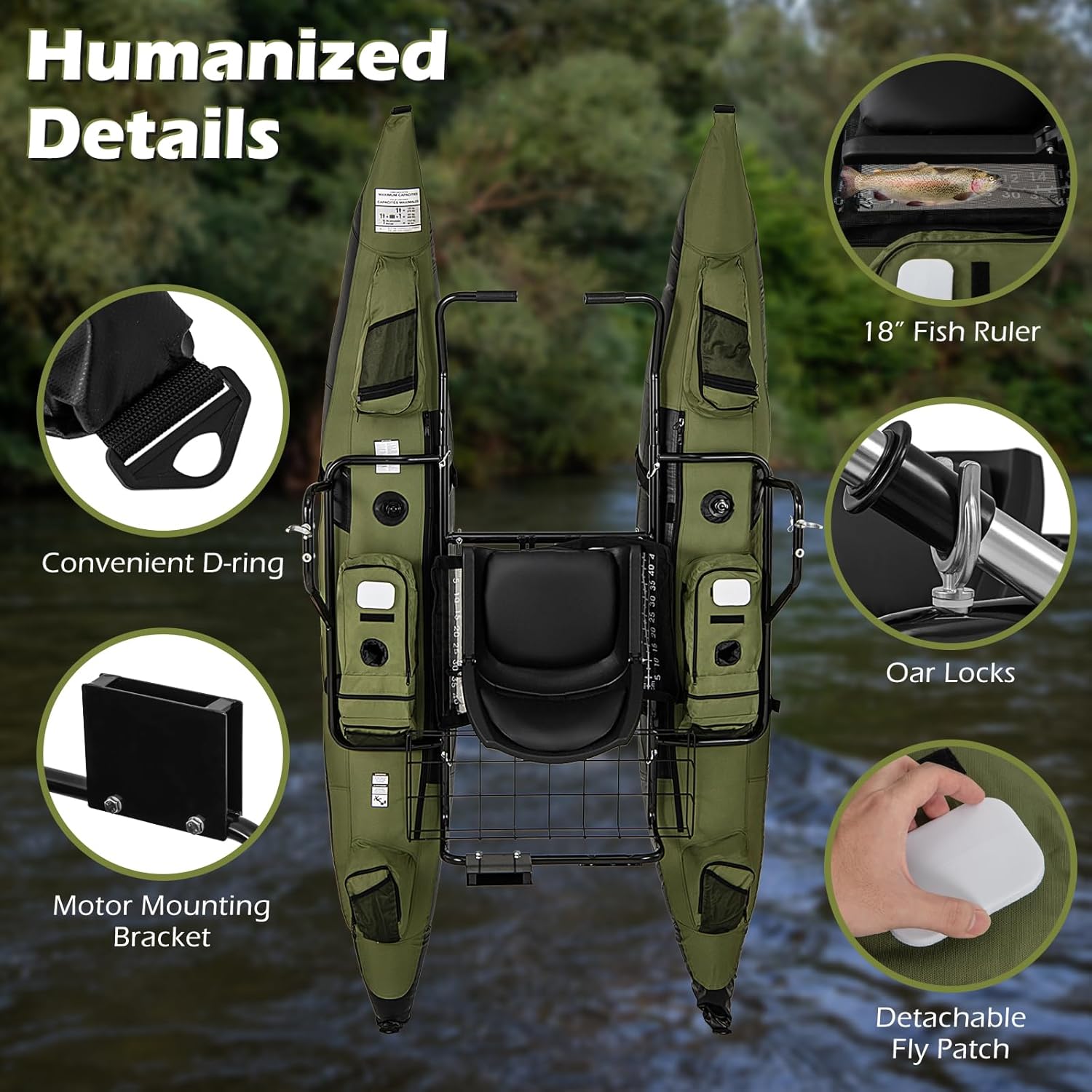 Dmuchana łódka brzuszna dla do – Fishing Boat Paddle recenzja i cena